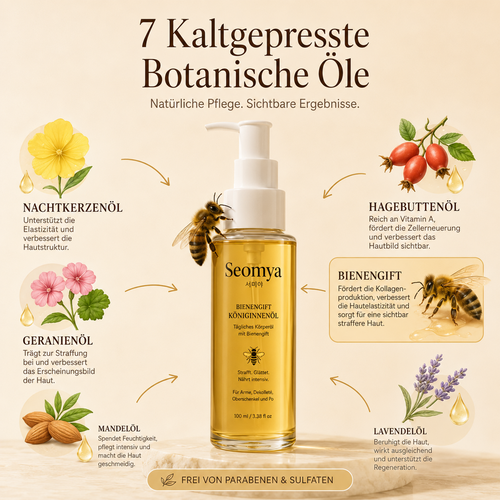 KÖNIGINNENÖL - Körperöl mit Bienengift
